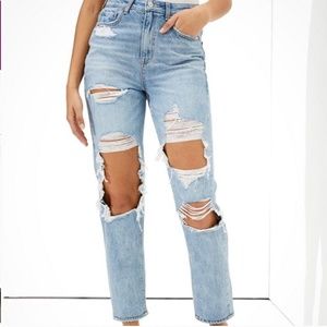American Eagle Highest Rise Mom Distressed Jeans